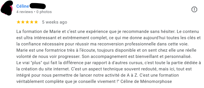 Témoignage communauté Menopulse - reconversion professionnelle