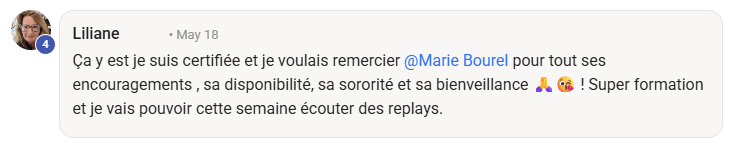 Témoignage communauté Menopulse - disponibilité de Marie