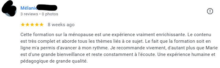 Témoignage communauté Menopulse - avancer à son rythme