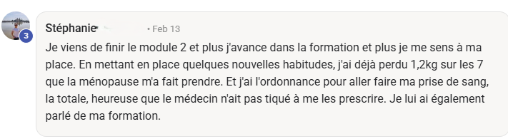 Témoignage Skool de Stéphanie